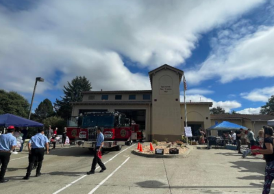 fire station 63 open house fire station wide angle shot sky WCCFSC 20250118