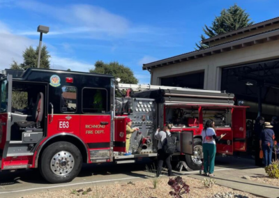 fire station 63 open house fire truck open for crowd viewing WCCFSC 20250118