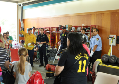 fire station 63 open house firefighter demo with families WCCFSC 20250118