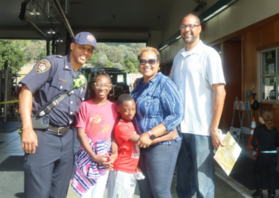 fire station 63 open house fireman and family of four WCCFSC 20250118